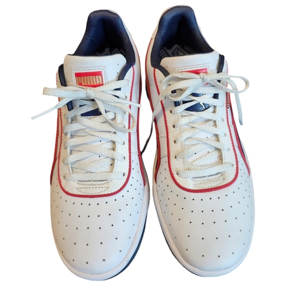 Puma Kids Sneakers - White and Navy - Picture 5 of 15